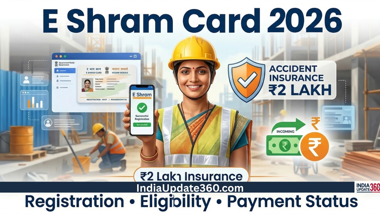 e Shram Card 2026 registration download payment status check online